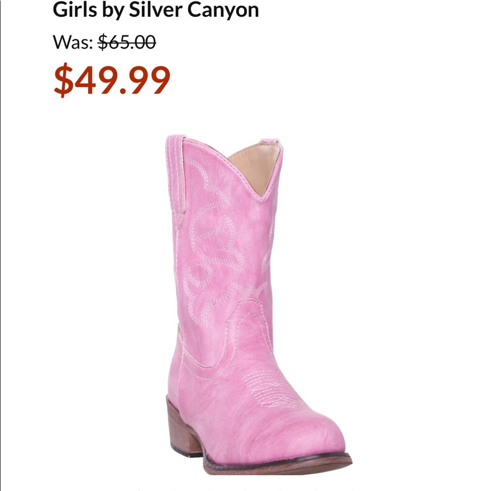 New Silver Canion Boots size 5 👠 kids!